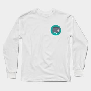 QubeDogs - Blue Staffy Long Sleeve T-Shirt